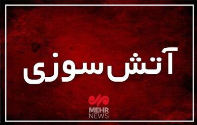 حریق گسترده در جاده بابل/ چند واحد مغازه در آتش سوخت+فیلم