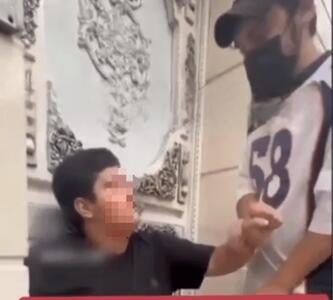  ببینید/ دستگیری فردی که کودک ۱۲ ساله را کتک می‌زد