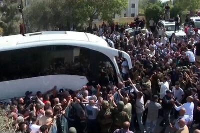  ورود ۱۵۴ اسیر فلسطینی آزاد شده به مصر