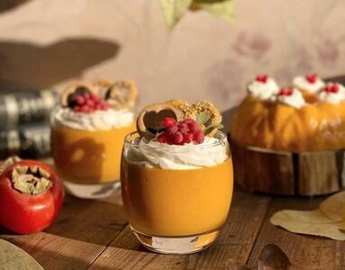  طرز تهیه یک دسر پاییزی خوشمزه | پاناکوتا خرمالو