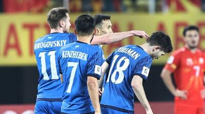  خلاصه بازی مقدونیه 1-1 قزاقستان