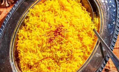  طرز تهیه برنج زعفرانی
