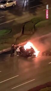  مرگ دلخراش راننده خودروی برقی شیائومی در آتش+فیلم