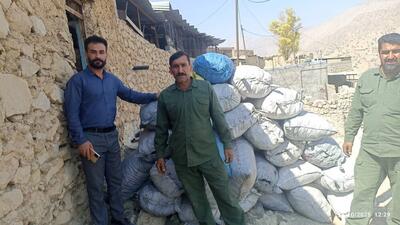  کشف ۴۰۰ کیلوگرم زغال قاچاق در شهرستان باشت