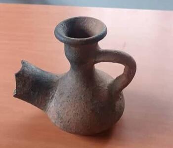  کشف شی‌ء سفالی دوران قاجار در رودسر
