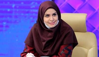  لباس مجلسیِ و صورتی نجمه جودکی مجری سابق صداوسیما