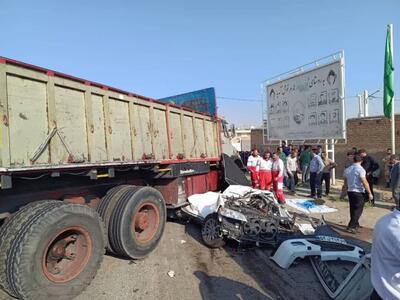  ببینید | تصادف مرگبار در فسا؛ پنج تن از کارکنان دانشگاه علوم پزشکی جان باختند