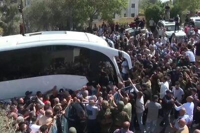  ورود ۱۵۴ اسیر فلسطینی آزاد شده به مصر
