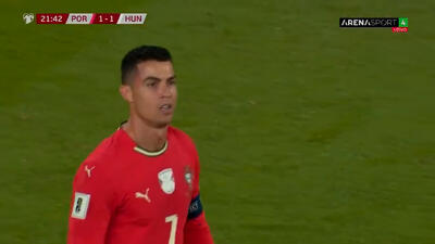 گل کریستیانو رونالدو به مجارستان (پرتغال 1-1 مجارستان) - پارس فوتبال