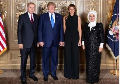  ترامپ درباره همسر اردوغان چه گفت؟ + عکس زن اردوغان