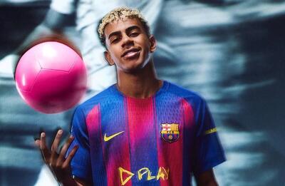  از کیت ویژه بارسلونا برای الکلاسیکو با همکاری اد شیرن رونمایی شد +فیلم