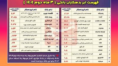  بزرگترین بدهکار هر بانک کیست؟ + اسامی