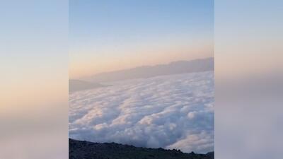  تصویر زیبای دریای ابر در دماوند (فیلم)