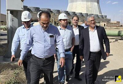  بازدید معاون راهبری تولید برق حرارتی از نیروگاه شهید مفتح همدان