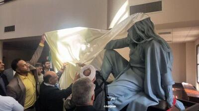  سوتی عجیب در ساخت مجسمه وحشی بافقی در یزد
