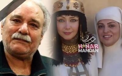  اشک‌های خانم بازیگر در مراسم خاکسپاری محمد کاسبی
