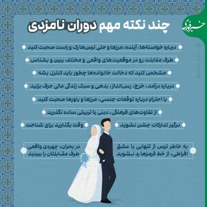  اینفوگرافی/ نکات مهمی که باید در دوران نامزدی بدانیم | اقتصاد24
