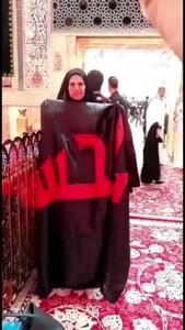 هدیه پرچم امام حسین به مزار محمد کاسبی