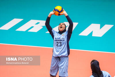  آخرین تمرین تیم ملی والیبال نوجوانان زنان پیش از اعزام به بحرین