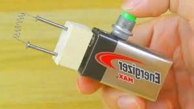  4 کاردستی جالب برقی با باتری و آرمیچر