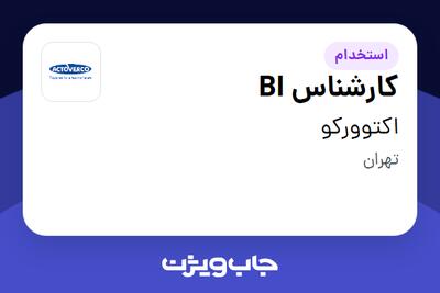 استخدام کارشناس BI در اکتوورکو