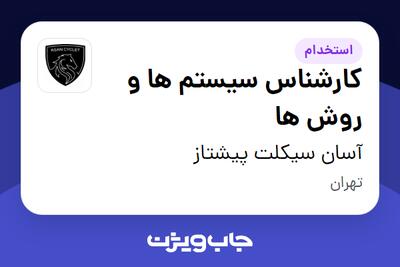  استخدام کارشناس سیستم ها و روش ها در آسان سیکلت پیشتاز