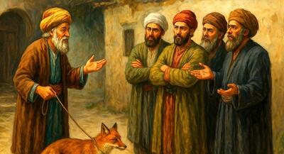  حکایت ملانصرالدین معجزه گر/ روباه سخنگو، نی زنده‌کننده و تاجران فریب‌خورده