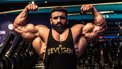  عاشقانه هادی چوپان با همسرش پس از نتایج مستر المپیا/ عکس