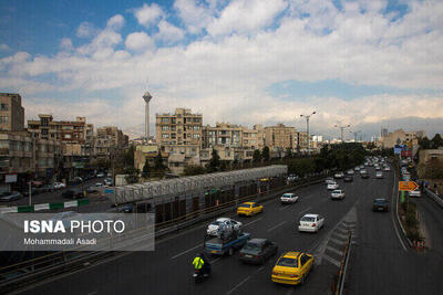 کاهش دمای هوای تهران