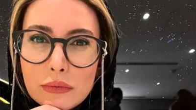  انتخاب جالب فریبا نادری در ترکیب استایل! شال پلنگی و عینک گربه‌ای و ....