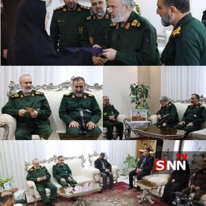 دیدار سردار فدوی با خانواده شهید سلطانی