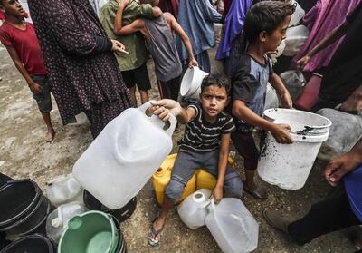  کمبود ۸۰ درصدی آب آشامیدنی در غزه