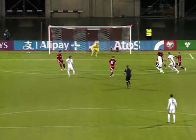  گل دوم انگلیس به لتونی (هری کین)