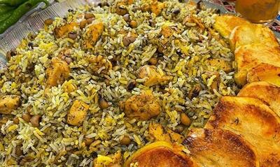  طرز تهیه لوبیا پلوی شیرازی با دستوری ساده