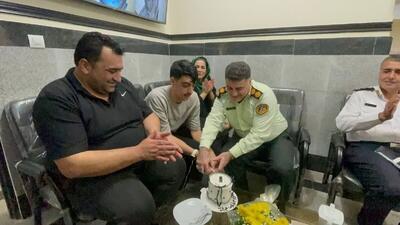 پلیس بابل آرزوی جوان معلول ذهنی را برآورده کرد