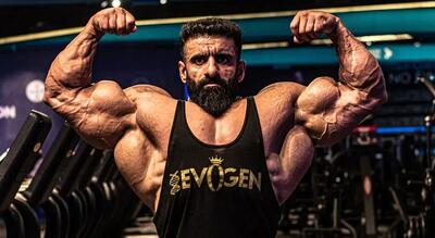  عاشقانه هادی چوپان با همسرش پس از نتایج مستر المپیا