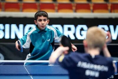  «شعاری» نابغه نوجوان قهرمان آسیا و «شیشه گرها» از مسابقات جهانی تنیس روی میز انگلیس باز ماندند