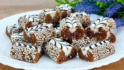 دستور پخت شیرینی با روکش شکلات، فوق العاده مقوی و خوشمزه !