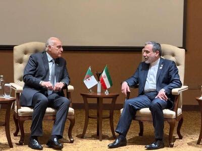  وزرای خارجه ایران و الجزایر دیدار کردند/ عراقچی از موضع مسئولانه الجزایر در شورای امنیت تقدیر کرد