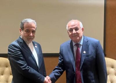  دیدار و گفت‌وگوی عراقچی با رئیس هیئت نمایندگی فلسطین