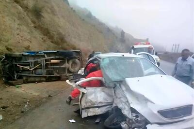  تصادف مرگبار در جاده هراز؛ یک کشته و سه زخمی بر جای گذاشت