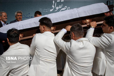  پیکر ناصر تقوایی در امامزاده طاهر آرام گرفت