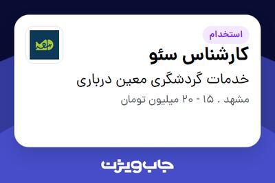  استخدام کارشناس سئو در خدمات گردشگری معین درباری