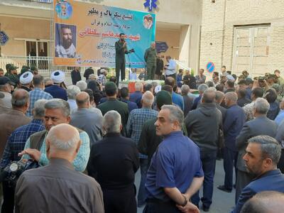  گرگان در سوگ سردار شهید؛ پیکر محمد هاشم سلطانی با اشک و اندوه بدرقه شد