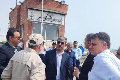  بازدید کارگروه مرزهای رسمی کشور از مجتمع بندری خمیر