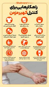  اینفوگرافی| راهکارهایی برای کنترل کهیر مزمن