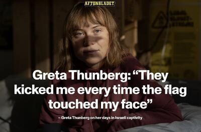  روایت گرتا تونبرگ از بازداشت و شکنجه در زندان اسرائیل