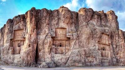 قدیمی‌ترین عکس مقبره داریوش در نقش رستم
