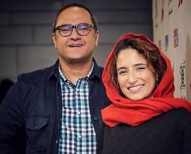  تاریخ وبگردی | ژست و بغل عاشقانه رامبد جوان با همسرش نگار جواهریان در جشنواره فجر 