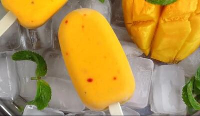  طرز تهیه بستنی انبه موز / بستنی بدون ثعلب